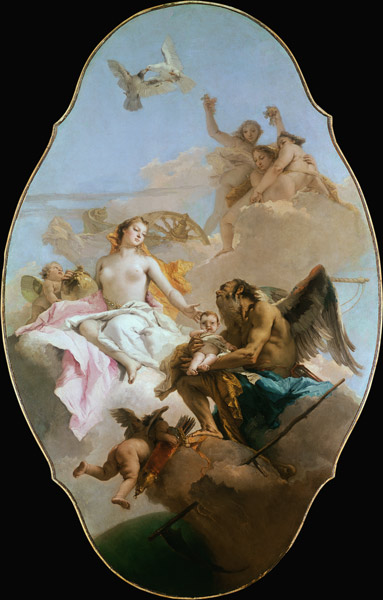 Venus, ceiling painting von Giovanni Battista Tiepolo