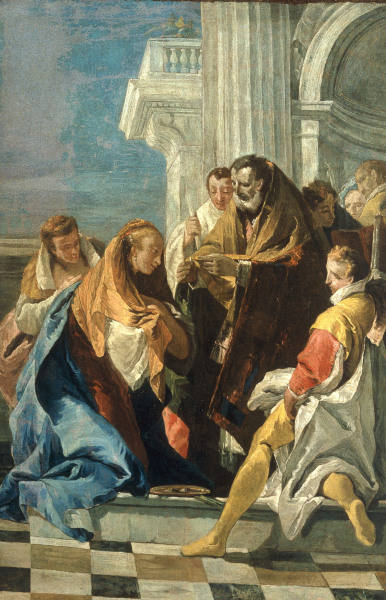 G.B.Tiepolo, Kommunion der Hl.Lucia von Giovanni Battista Tiepolo