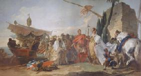 Die Begegnung von Caesar und Cleopatra 1747