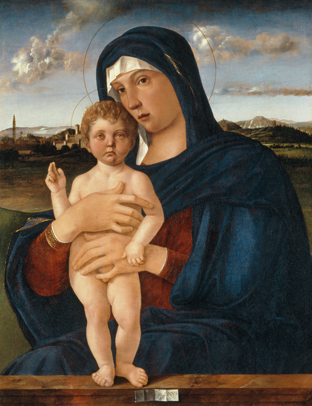 Maria mit segnend.Kind von Giovanni Bellini