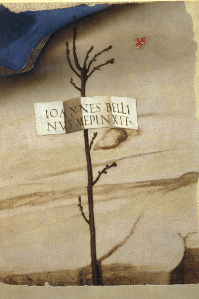 Giovanni Bellini, Signatur von Giovanni Bellini