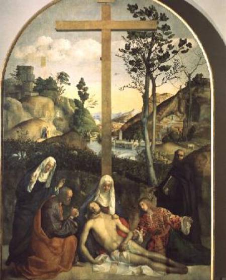 The Lamentation of Christ with Filippo Benizi of the Order of the Servites von Giovanni Bellini