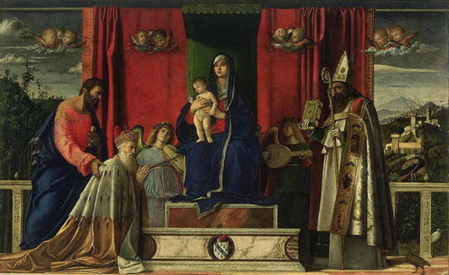 Madonna and Child (Barbarigo Altarpiece) 1488 von Giovanni Bellini