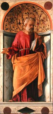 St. Peter (tempera on canvas) von Giovanni Bellini