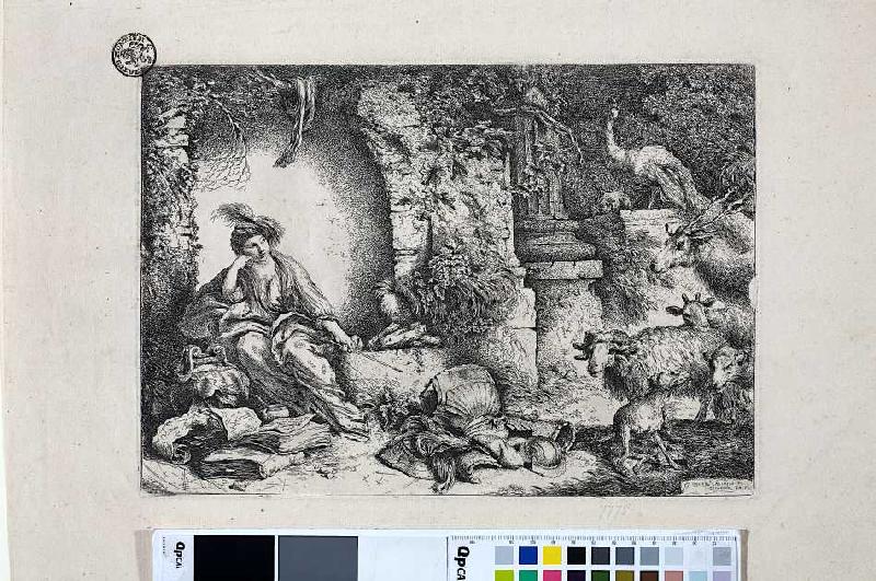 Circe verwandelt die Gefährten des Odysseus in Tiere von Giovanni Benedetto Castiglione
