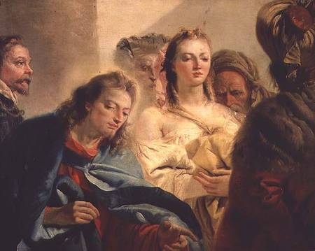 Christ and the Adulteress von Giovanni Domenico Tiepolo