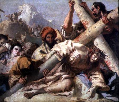 Christ's Fall on the way to Calvary von Giovanni Domenico Tiepolo