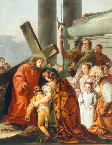 Christus tröstet die mitleidigen Frauen von Giovanni Domenico Tiepolo