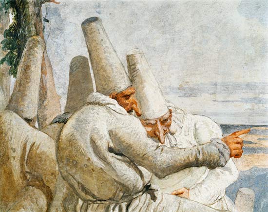 G.D.Tiepolo, Rast der Possenreiser von Giovanni Domenico Tiepolo