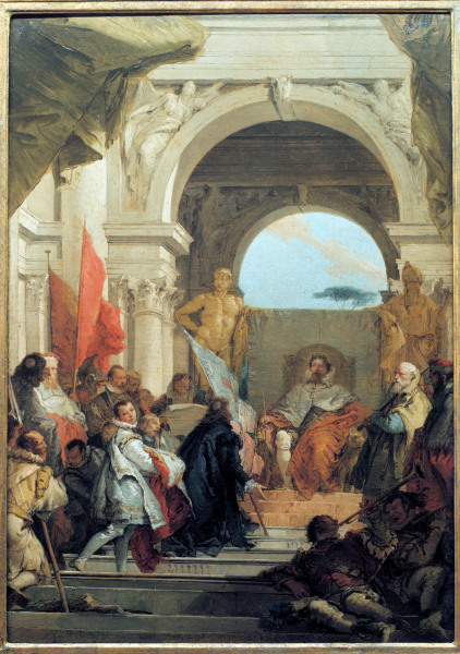 Friedrich I. Belehnung Herolds von Giovanni Domenico Tiepolo