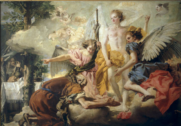 G.D.Tiepolo, Drei Engel bei Abraham von Giovanni Domenico Tiepolo