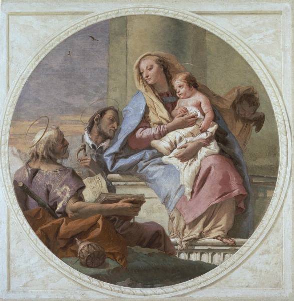 G.D.Tiepolo, Maria mit Kind u.Heiligen von Giovanni Domenico Tiepolo