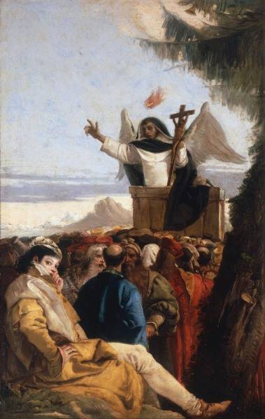 G.D.Tiepolo, Vinzenz Ferrer Predigt von Giovanni Domenico Tiepolo