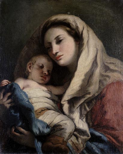 Maria mit Kind von Giovanni Domenico Tiepolo