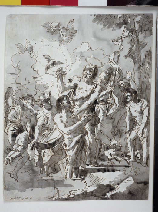 Taufe Christi im Jordan von Giovanni Domenico Tiepolo