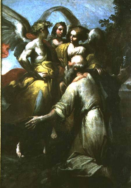 Abraham and the Three Angels von Giovanni Donducci