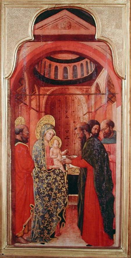 The Circumcision, from an altarpiece depicting scenes from the life of the Virgin von Giovanni Francesco  da Rimini