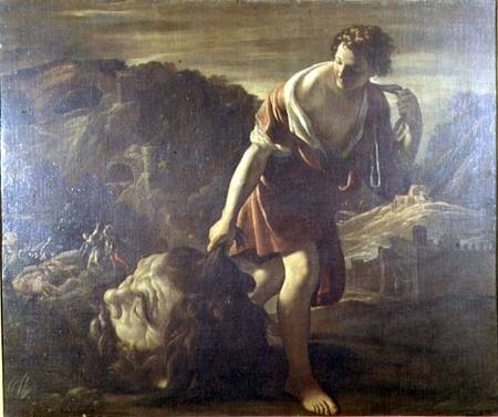 David Dragging Goliath's Head von Giovanni Lanfranco