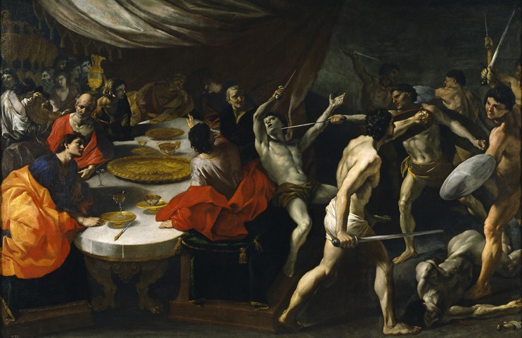 Gladiatoren beim Bankett von Giovanni Lanfranco