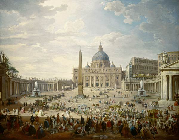 Rome / Saint Peter s / Pannini / Paint. von Giovanni Paolo Pannini