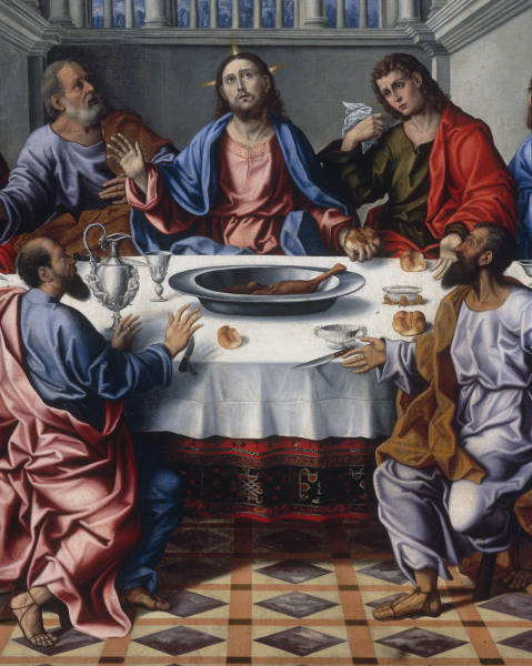 G.da Santacroce, Hl.Abendmahl von Girolamo da Santacroce