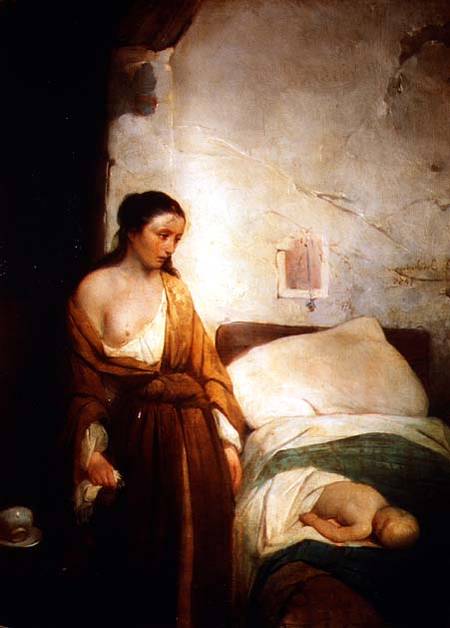 Poor Mother von Girolamo Induno