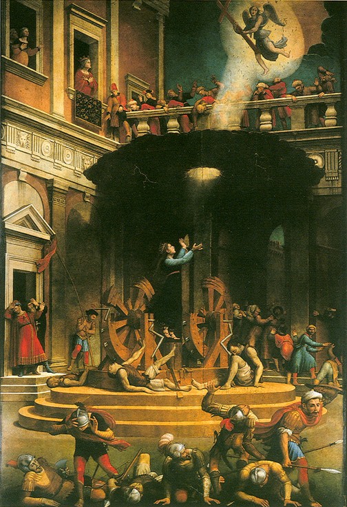 Das Martyrium der Heiligen Katharina von Alexandrien von Giuliano Bugiardini