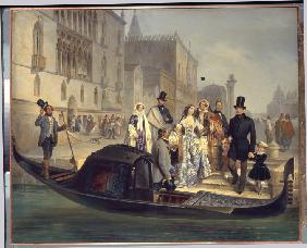 Die Tolstoi-Familie in Venedig 1855