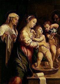 Die Madonna mit der Waschschüssel um 1525