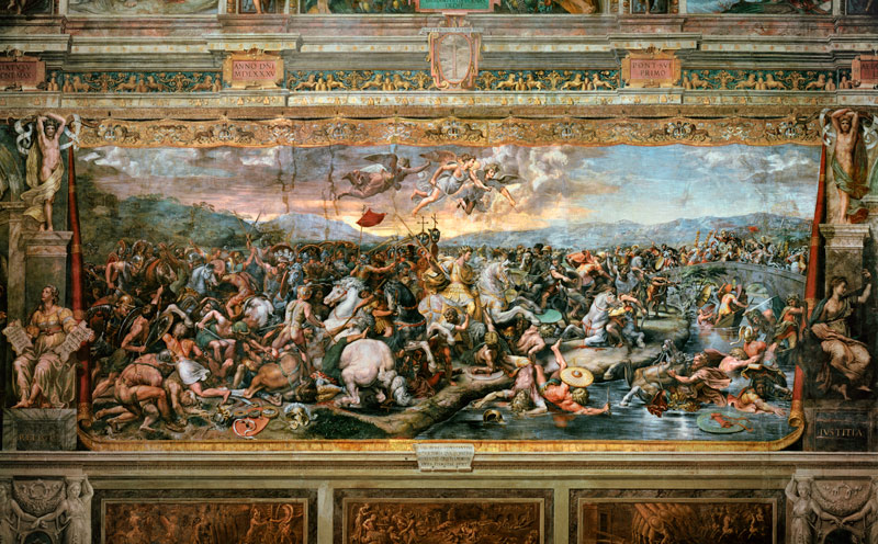 The Battle of Constantine von Giulio Romano