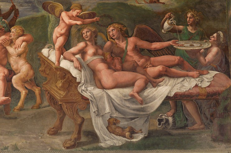 Hochzeit von Amor und Psyche, Detail von Giulio Romano