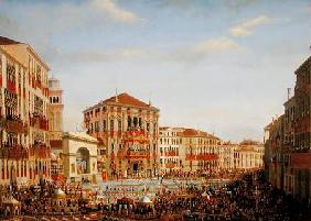 Napoleon I (1769-1821) Presiding over a Regatta in Venice 1807