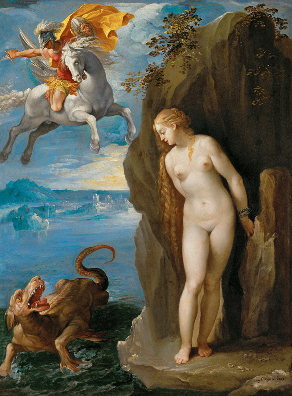 Perseus Rescuing Andromeda von Giuseppe Cesare