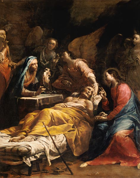 The Death of St. Joseph von Giuseppe Lo Spagnuolo Crespi