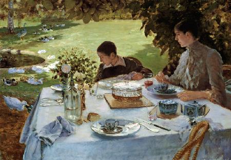 Breakfast in the Garden 1883