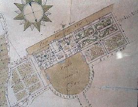 Plan of the Villa del Poggio Imperiale 17th