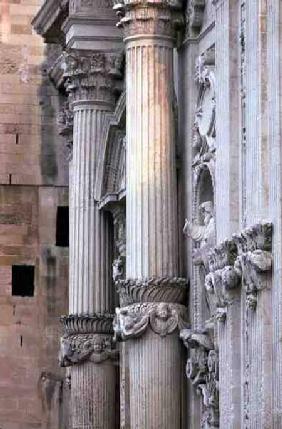 Detail of the Portal Columns from the Duomo 1659-70