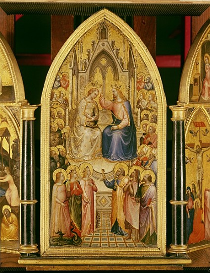 The Coronation of the Virgin, and Other Scenes, 1367 (egg tempera on poplar) von Giusto di Giovanni de Menabuoi