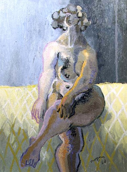 Jolly Nude, 1958 (oil on canvas)  von Glyn  Morgan