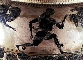 Perseus Fleeing from the Gorgons, detail from an Attic black-figure dinos, Greek, c.590 BC (pottery) 1852