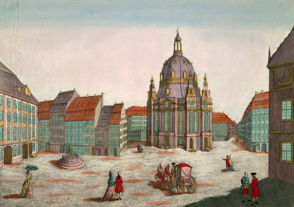 Dresden, Frauenkirche von Gottlieb Friedrich Riedel