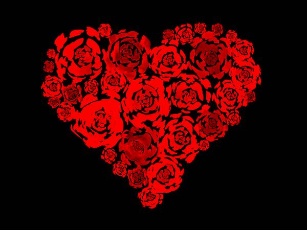 Red Roses Heart von Sebastian  Grafmann