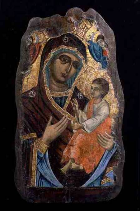 The Mother of God Hodegetria, fragment von Greek School