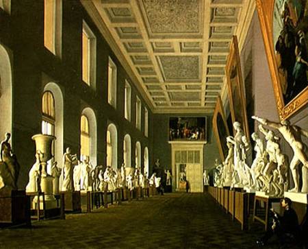 The Antiquities Gallery of the Academy of Fine Arts von Grigory Mikhailov