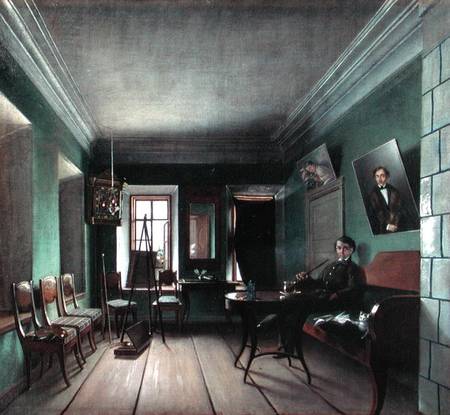 Interior of Bykov's House von Grigory Vasilievich Yurov