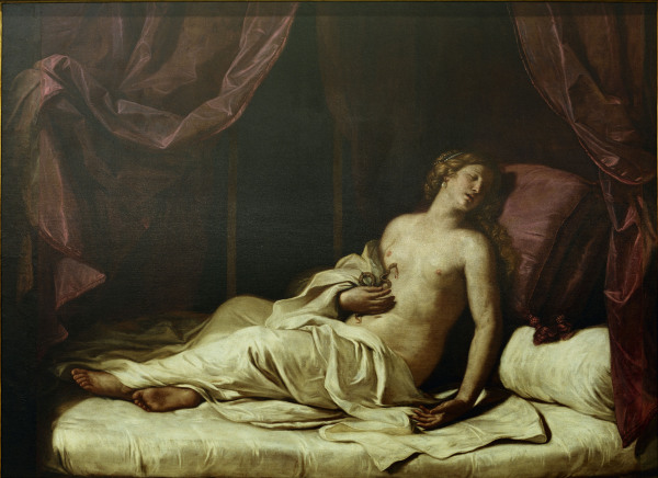 Death of Cleopatra /Ptg.by Guercino/ C17 von Guercino (eigentl. Giovanni Francesco Barbieri)