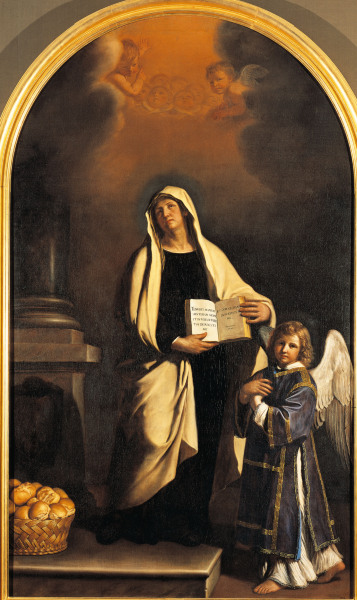 Guercino / St.Francesca Romana / 1756 von Guercino (eigentl. Giovanni Francesco Barbieri)
