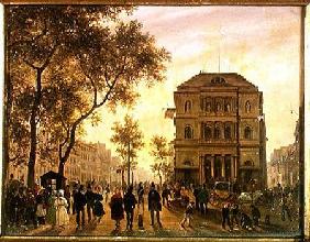 Boulevard Saint-Martin and the Theatre de l'Ambigu 1830