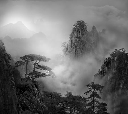 Huang Shan im Nebel