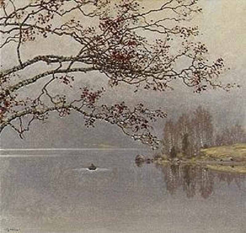 Winter am See. von Gustaf Edolf Fjaestad